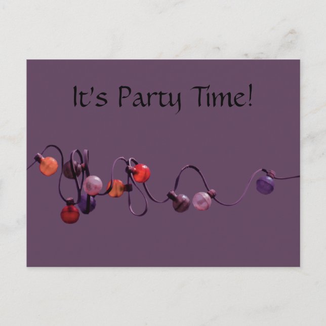 Purple Lights Postcard (Front)
