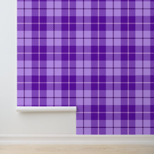 Purple, Lilac And Pink Tartan Plaid Wallpaper
