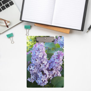Purple Lilac Blooms Floral Clipboard