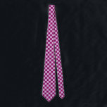 Purple Lilac Checks Chequered Neck Tie<br><div class="desc">Modern trendy chequered neck tie in lavender purple and light pastel lilac checks.</div>