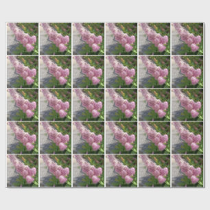 Purple Lilac Flower Botanical Floral Wrapping Pape Paper