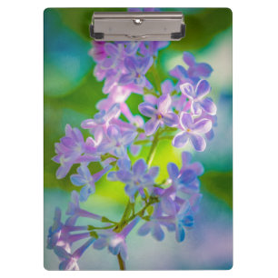 Purple Lilac Flowers Clipboard