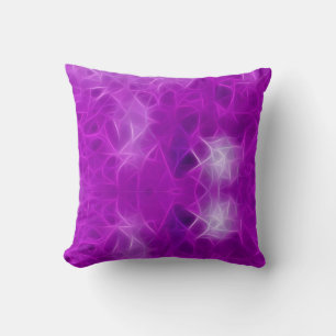 Purple lilac fractal cushion
