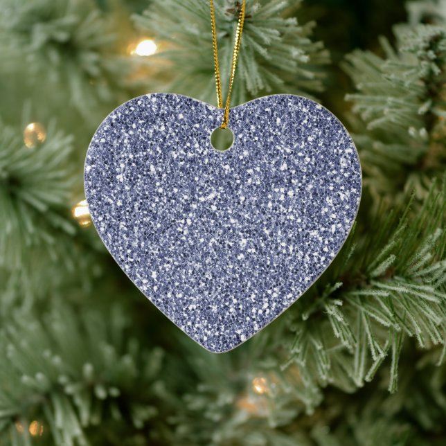 Purple Lilac Glitter Ceramic Tree Decoration (Tree)