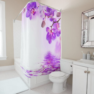 Purple lilac Orchid Shower Curtain