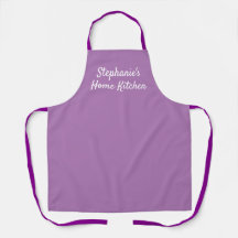 Purple lilac personalised home kitchen apron