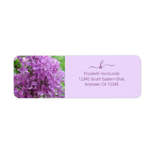 Purple Lilac Photo Monogram