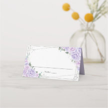 Purple Lilac Roses Silver Quinceañera Birthday