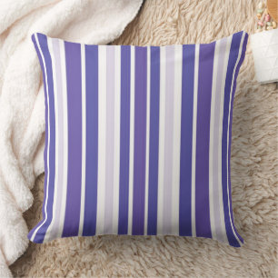 Purple Lilac Stripes Cushion