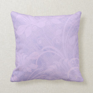 Purple lilac textured vintage styled throw pillow