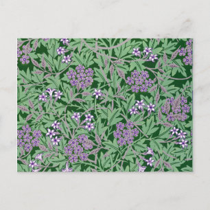 Purple-Lilac, vintage floral pattern Postcard