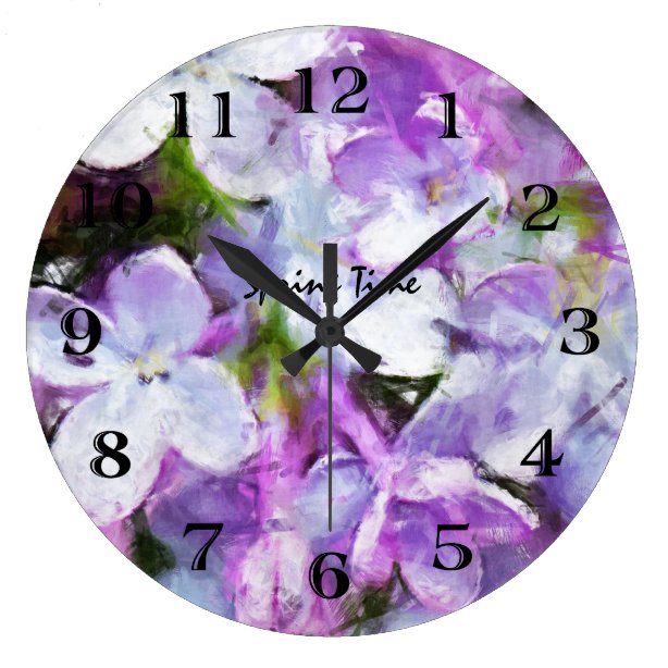 Lilac Wall Clocks | Zazzle UK