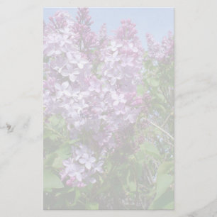Purple Lilacs Fade25 Stationery