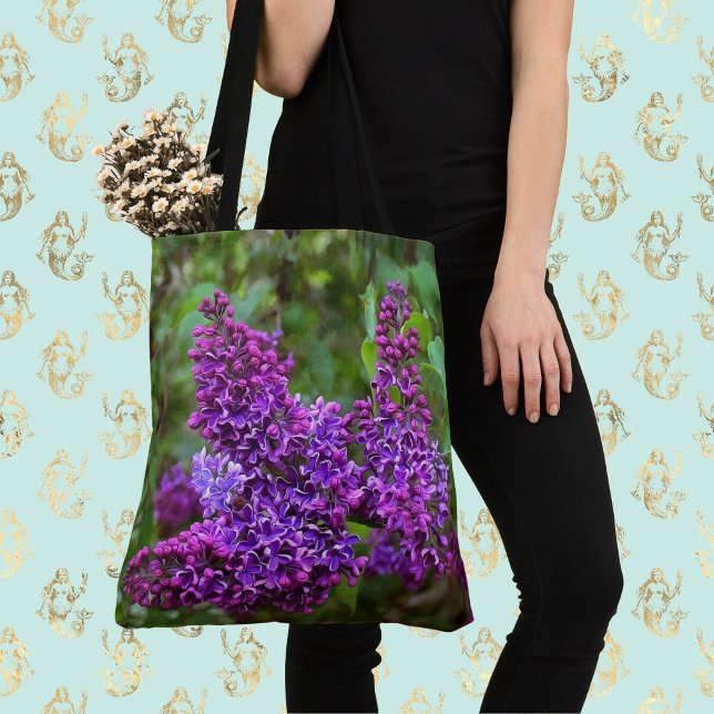 Purple Lilacs on a Spring Day Tote Bag (Creator Uploaded)
