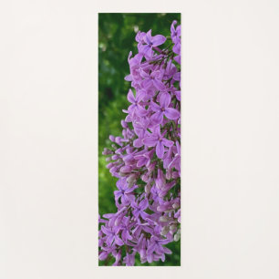 Purple lilacs romantic elegant purple floral photo yoga mat