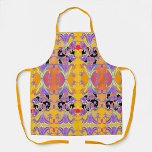 Purple Lilies Elegance Hostess  Apron
