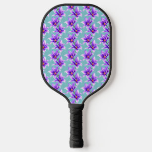 Purple Lilly of the Valley Pattern  Pickleball Paddle