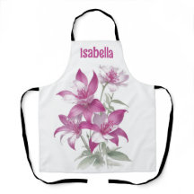 Purple Lily Flowers Personalised
