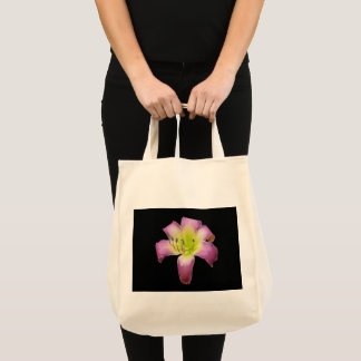 Purple Lily Grocery Tote Bag