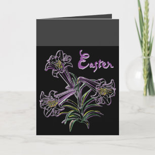 Purple Lily - Holiday Card