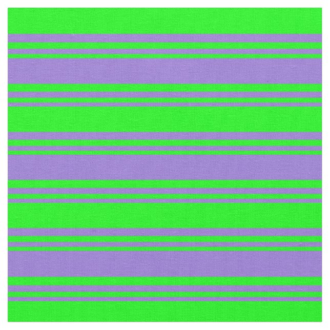 Purple & Lime Coloured Pattern Fabric (Close Up)