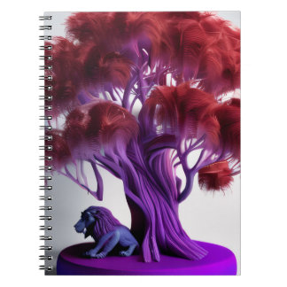 Purple lion tree Notebook