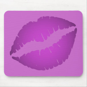 Purple Lipstick Mouse Mat