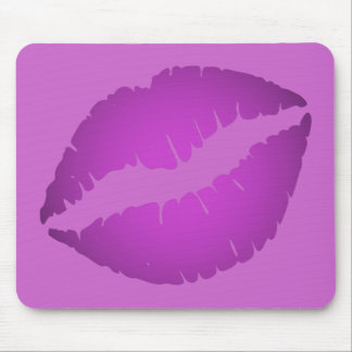 Purple Lipstick Mouse Mat