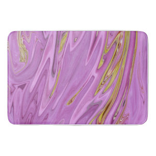 Purple liquid design bath mat