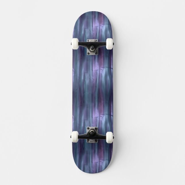 Purple Liquid Metallic Effect Skateboard (Front)