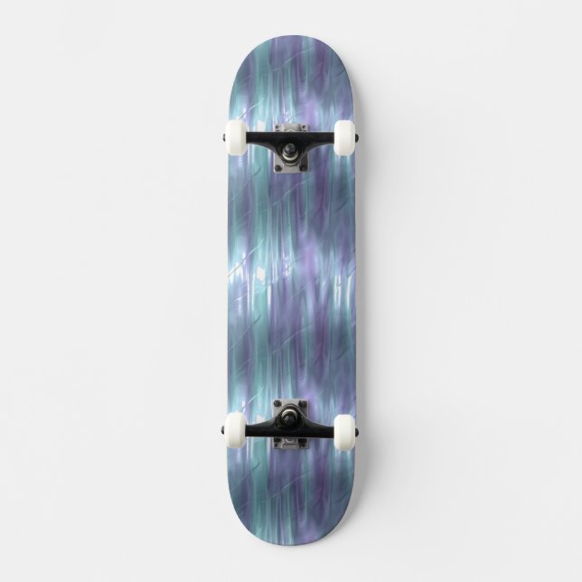 Purple Liquid Metallic Effect Skateboard (Front)