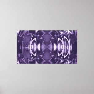 Purple Liquid Mirror Abstract Pattern Art Canvas Print
