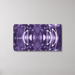 Purple Liquid Mirror Abstract Pattern Art Canvas Print