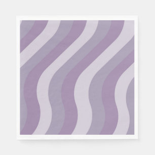 Purple Liquid Swirl Flow Groovy Stripe Y2K Pattern Napkin