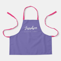 Purple Little Chef Script Name personalised Kids