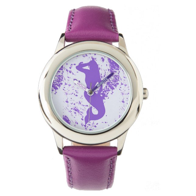 purple lookout mermaid watch (Front)
