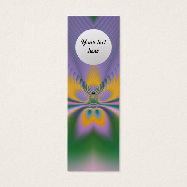 Purple Lotus Custom Bookmark (Front)