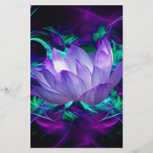 Purple lotus flower and its meaning (Front)