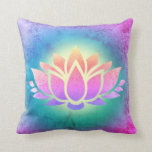 purple lotus flower cushion<br><div class="desc">lotus design pillow</div>