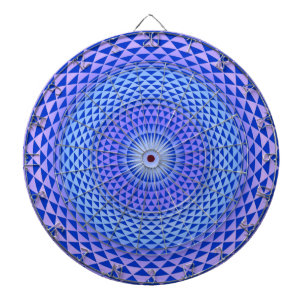 Purple Lotus flower meditation wheel OM Dartboard