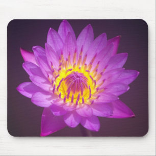 Purple Lotus Flower Mouse Mat