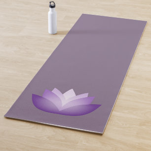 Purple Lotus Flower Yoga Mat