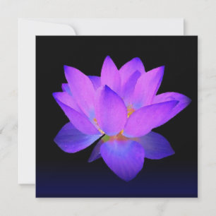 Purple Lotus Invitation & Greeting Card