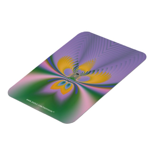 Purple Lotus Magnet (Left Side)