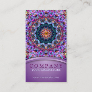 Purple Lotus Mandala appointment card