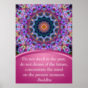 Purple Lotus Mandala Poster
