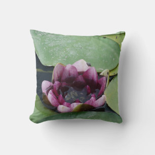 Purple Lotus Photo Throw Cushion 41 cm x 41 cm