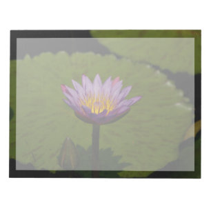 Purple Lotus Waterlily Notepad