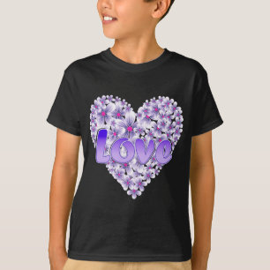 Purple Love and Daisies T-Shirt