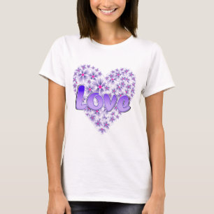 Purple Love and Daisies T-Shirt